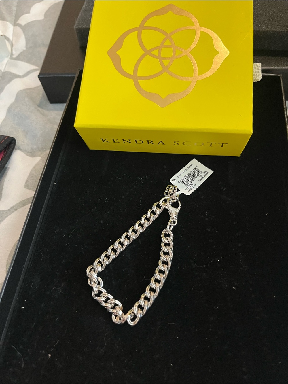 Kendra Scott Silver Curb Chain Bracelet